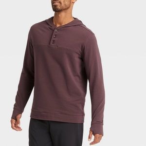 Men's Supima Feece Sweatshirt - a in Motion Sz Large berry purple